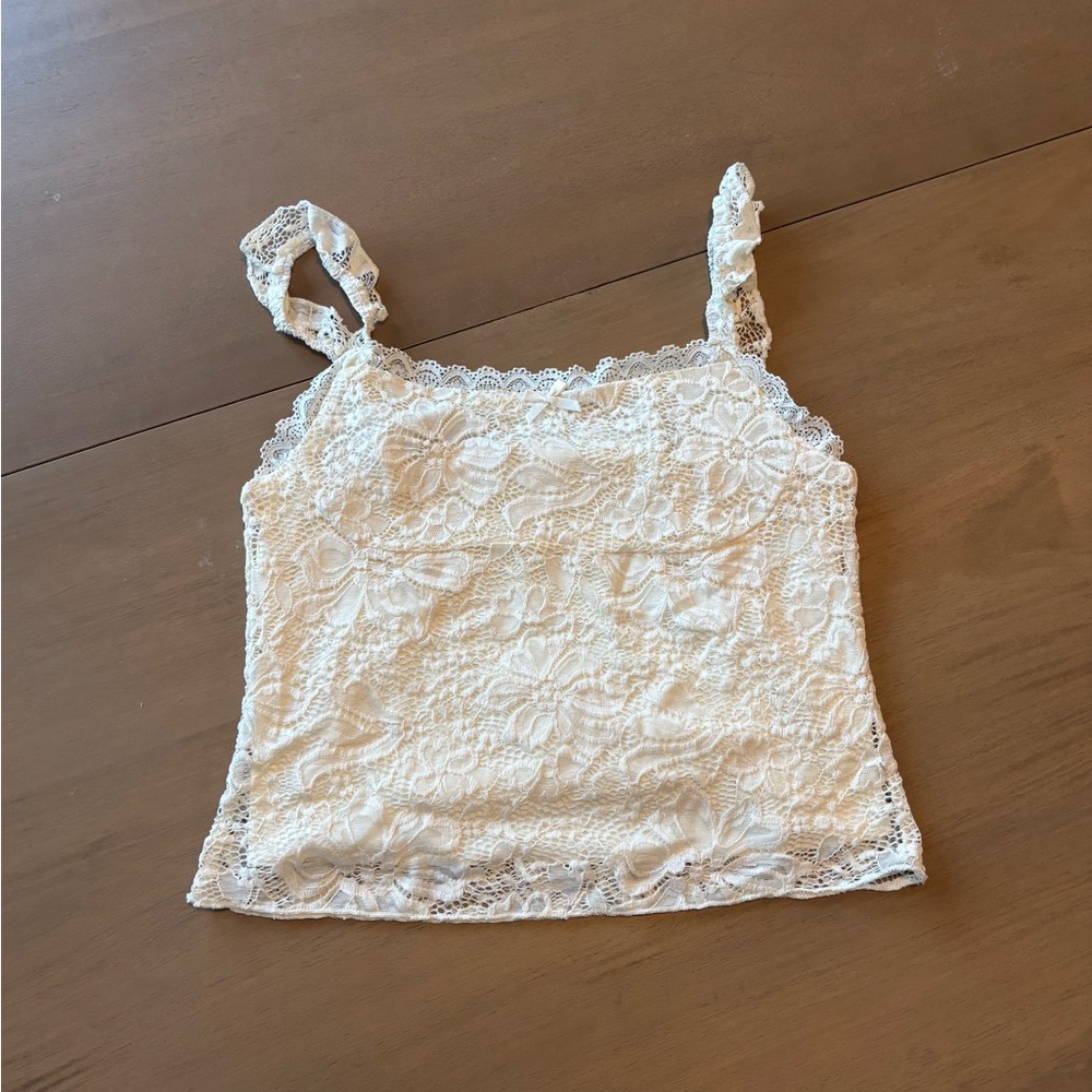 Elegant Lace Yellow Top